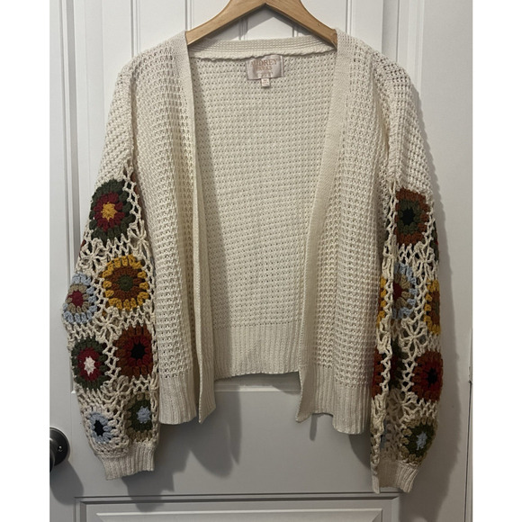 Audrey Parks Francescas | Med. | Crotchet | Granny Square | Open Cardigan | EUC - Picture 2 of 11